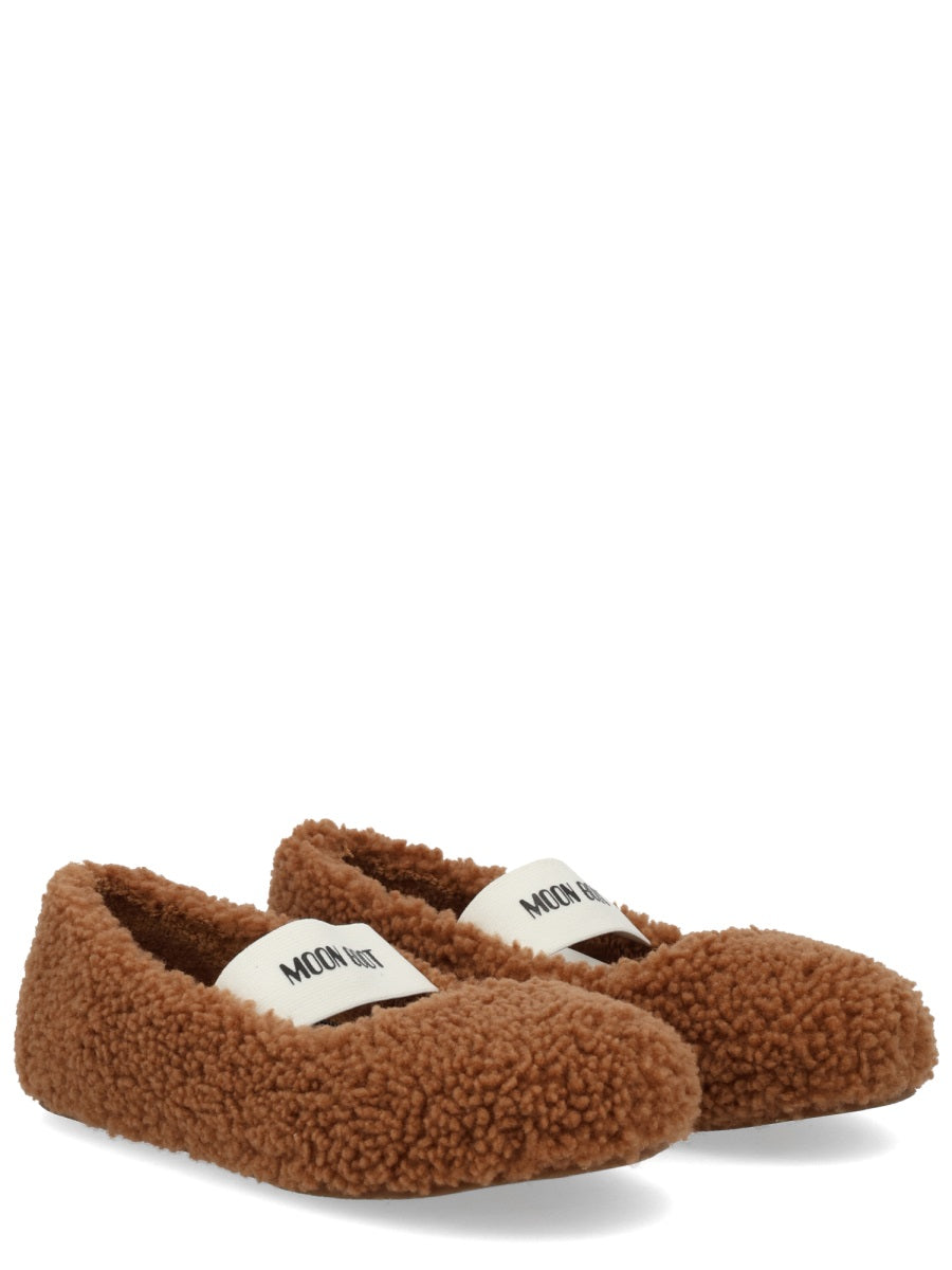 Moon Boot Flat Shoes - Brown | e5e1ae7153a8b436602920ca177db1adc1e372b6