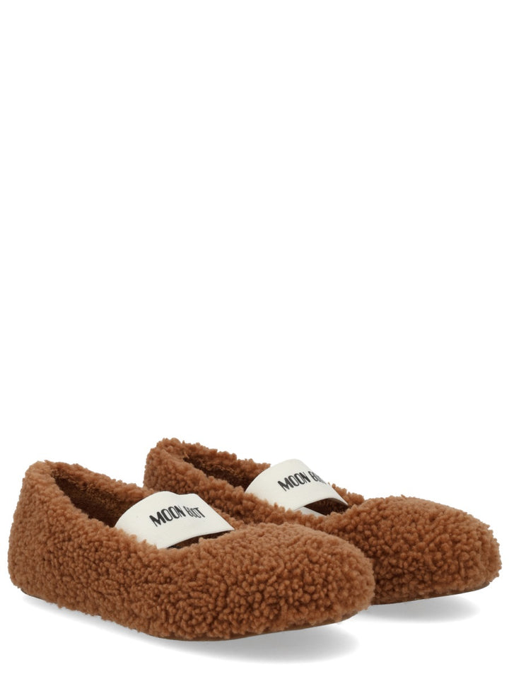 Moon Boot Flat Shoes - Brown | e5e1ae7153a8b436602920ca177db1adc1e372b6