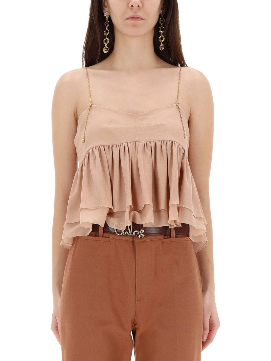 ChloÉ Tops - Powder | 2e2cd6fcbafd06d1b8f5b64a8fed734542c5b97d