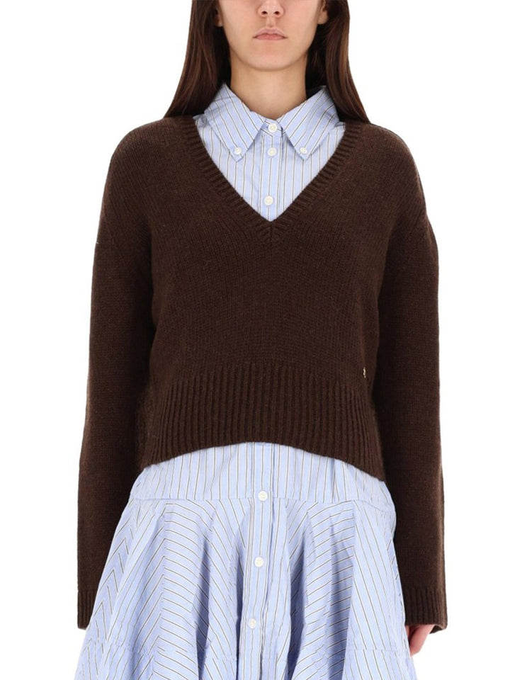 Ganni Sweaters - Brown | 93fb02d4f6f58a28b326fa930e00eb90dea32ab2