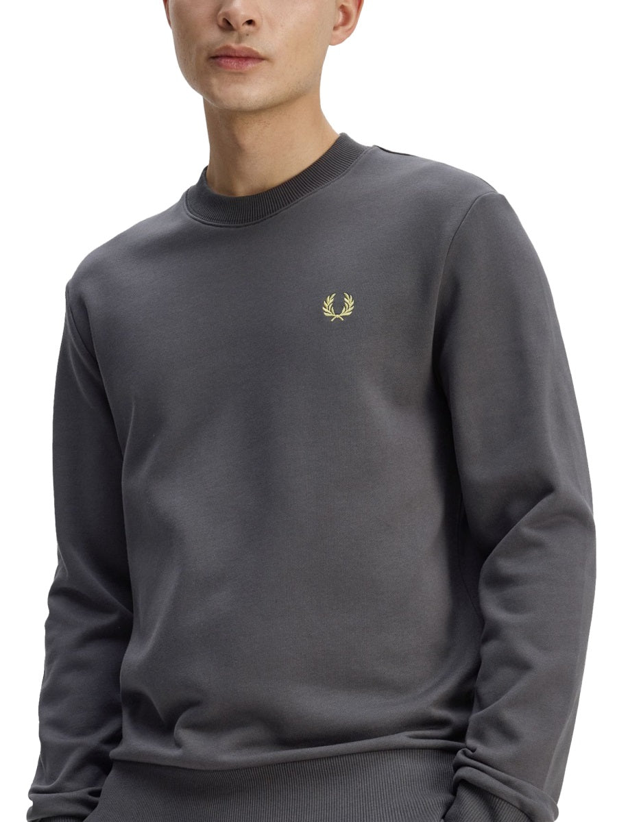 Fred Perry Sweatshirts - Charcoal | bb1665a30f7de3b29e3368bd466b8e4cbfc0ea0b