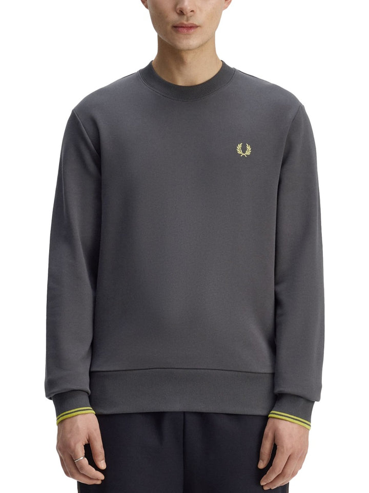Fred Perry Sweatshirts - Charcoal | df5d27c01dabb9428e66a64151e043073f263301