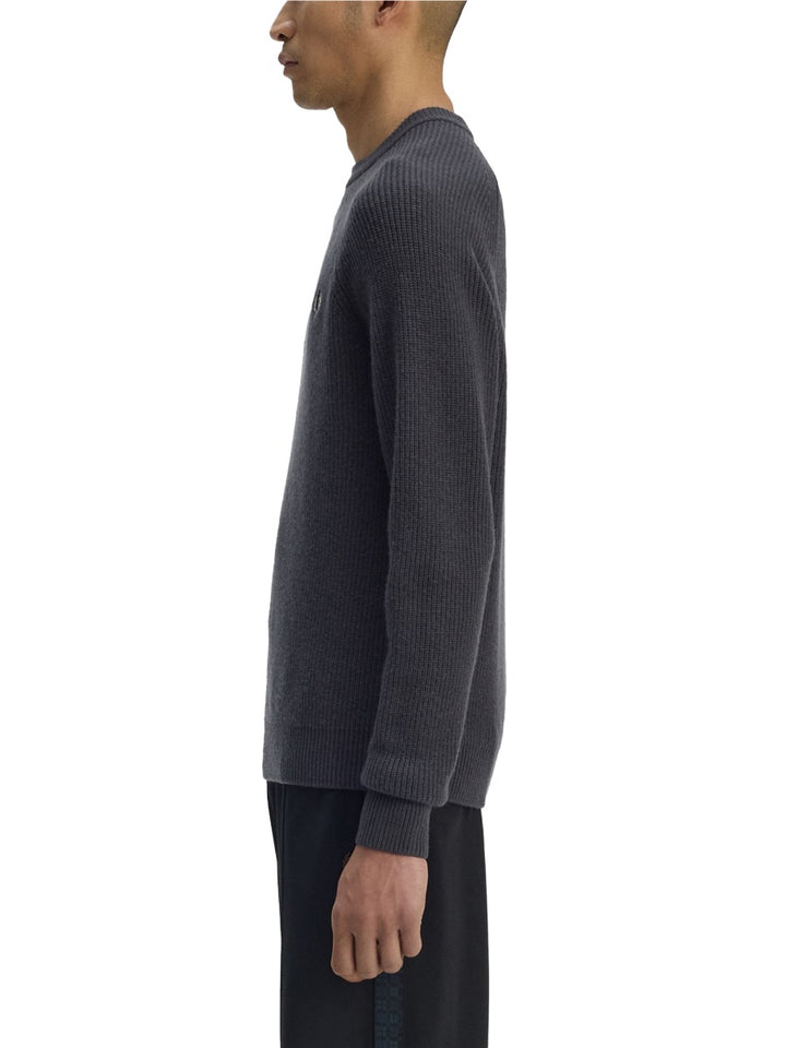 Fred Perry Sweaters - Charcoal | ea428422b6aa55f1732988c27fcc0752e6754e7b
