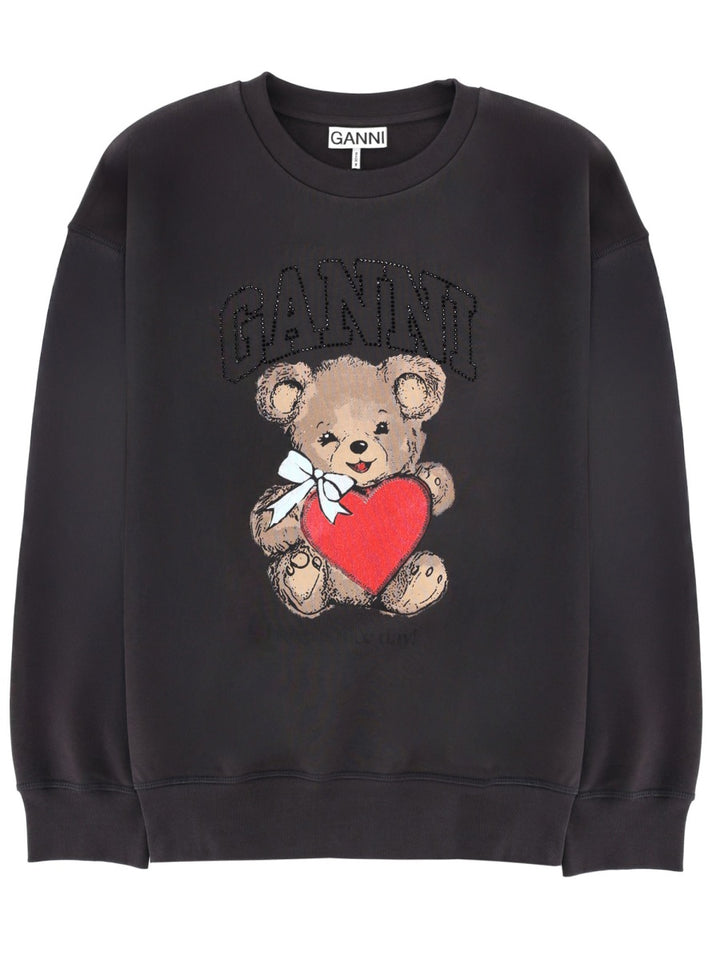 Ganni Sweatshirts - Charcoal | 952936c598cb7f3c50fbd037b464723ed470589c