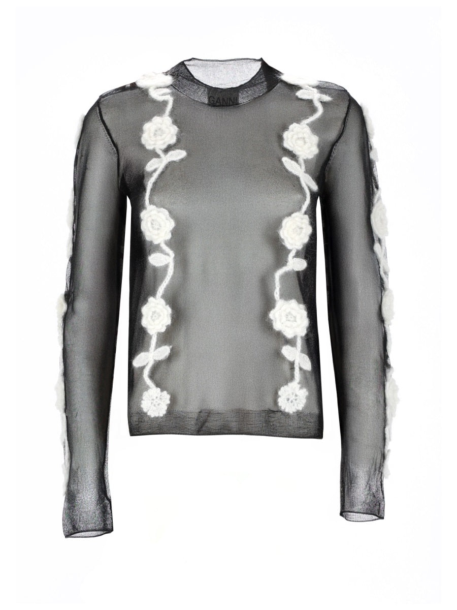 Ganni Tops - Black | 1110e65ec989e4fa6b2ad4c24c96aa94cbb5cc16