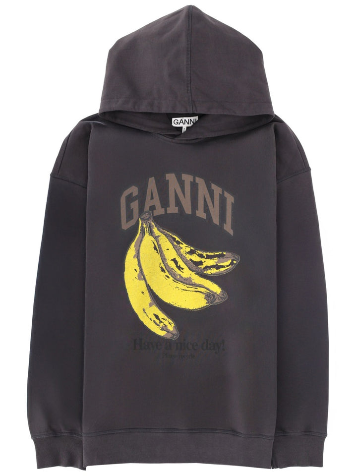 Ganni Sweatshirts - Charcoal | b476cfd516cbd660fb0cf5517a32c5c9689633bf