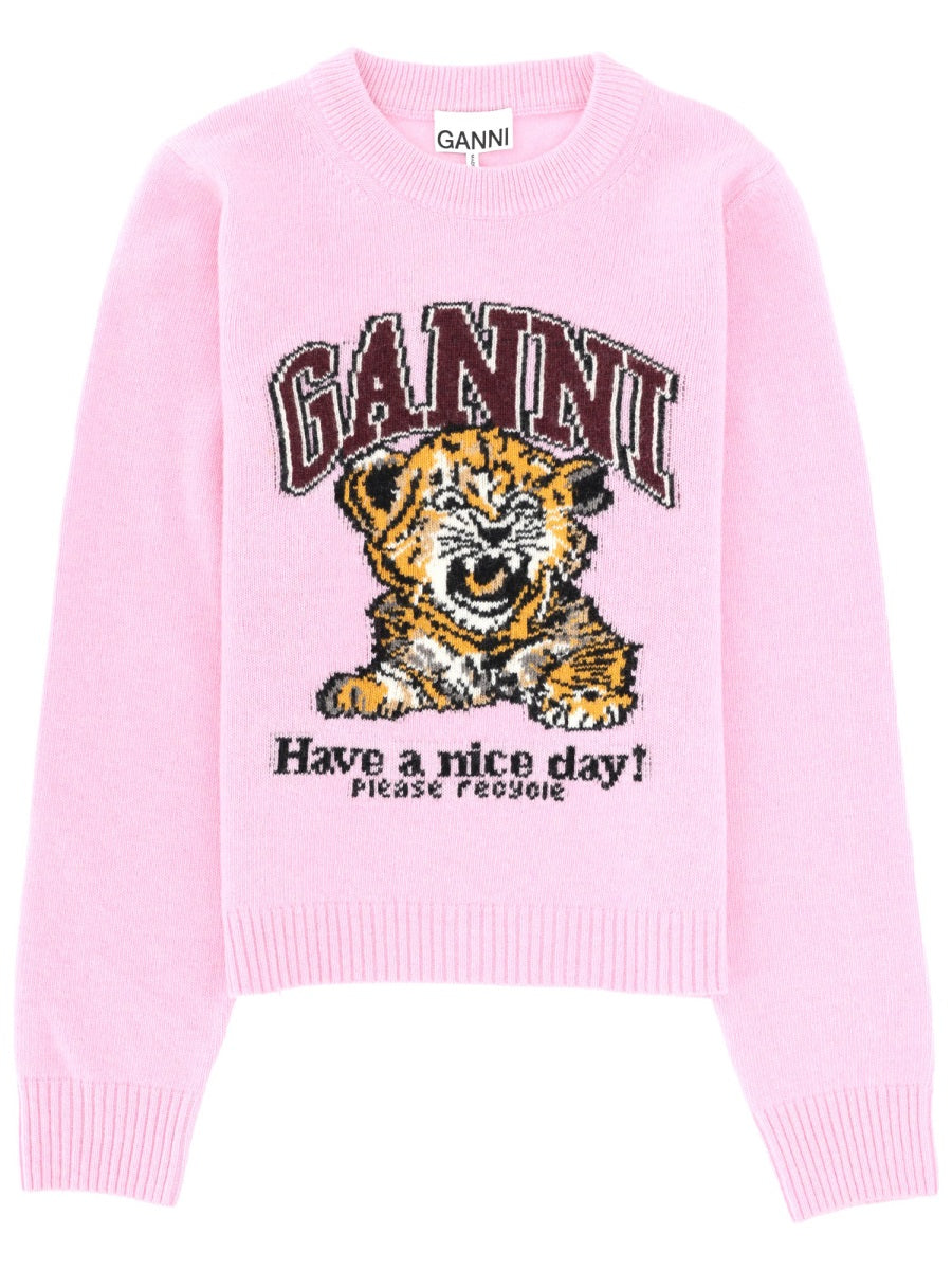 Ganni Sweaters - Pink | 39d5b1bbe94edfe9f57695966cfeb6a295e53d88