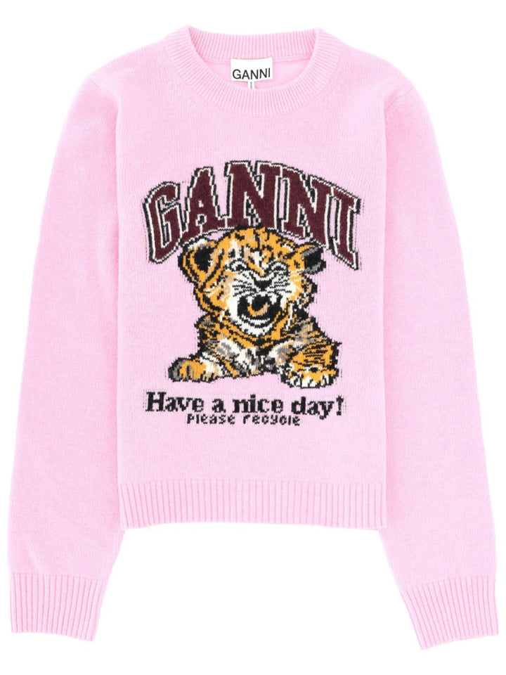 Ganni Sweaters - Pink | 39d5b1bbe94edfe9f57695966cfeb6a295e53d88