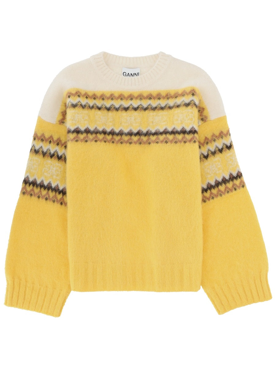 Ganni Sweaters - Yellow | a3a4c302e91cb4ec431d5d9fc6f078bd574b5f0d