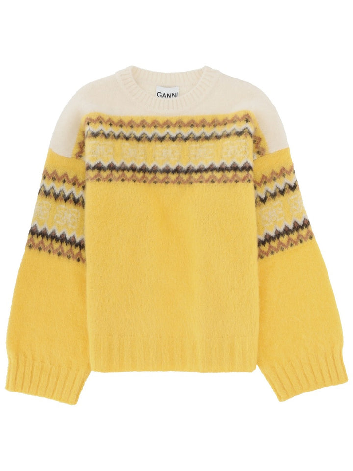 Ganni Sweaters - Yellow | a3a4c302e91cb4ec431d5d9fc6f078bd574b5f0d