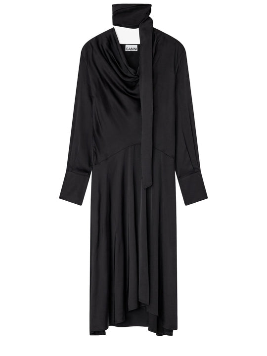 Midi Dress With Scarf