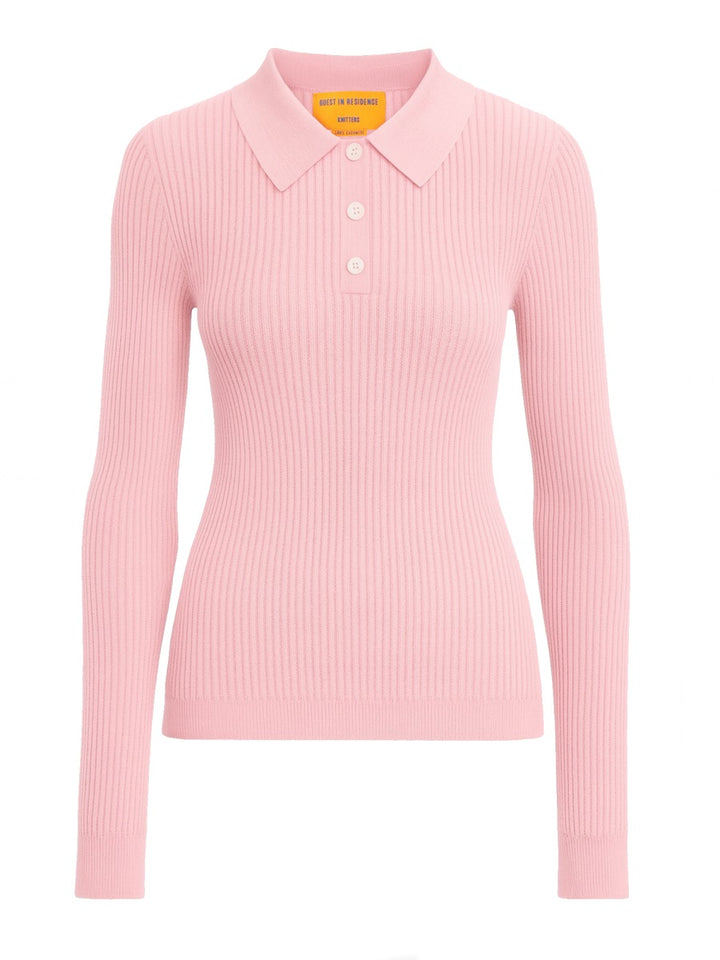 Guest In Residence Polo - Pink | 0809b3316a6eb48c158308b127589456216a02a2