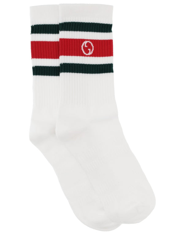 Round Gg Crossover Sock