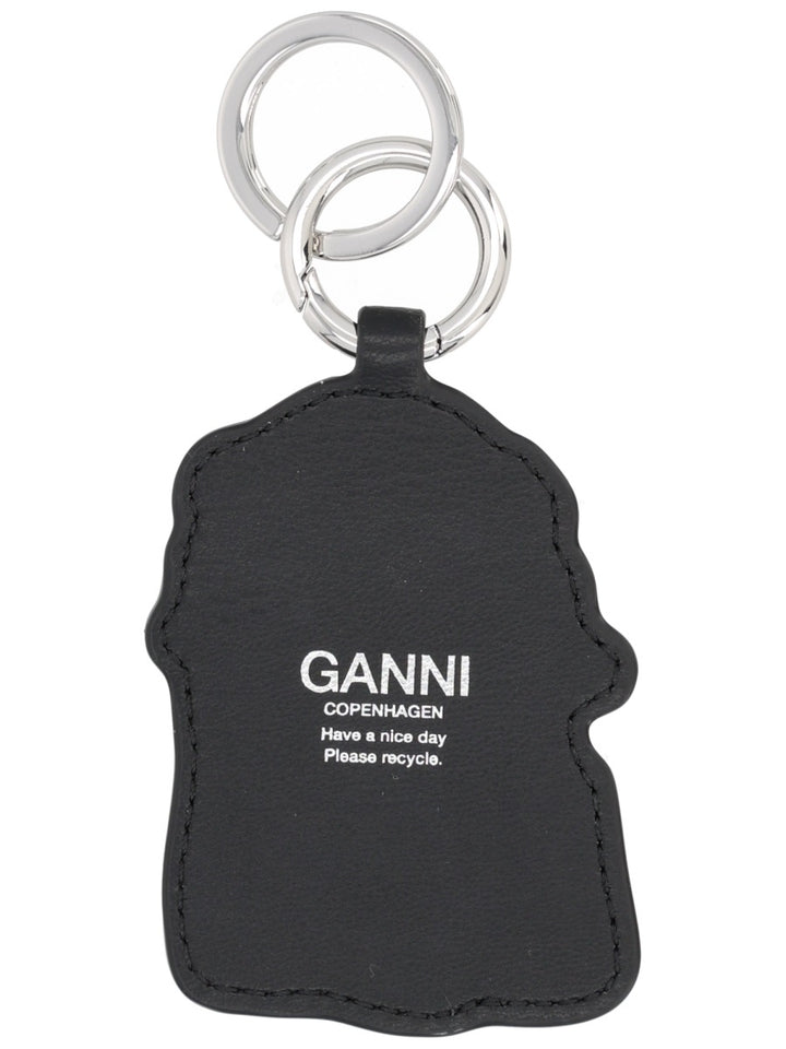 Ganni Keychains - Black | 61aeb0ded9950f45342444ceb450f65dddb93550