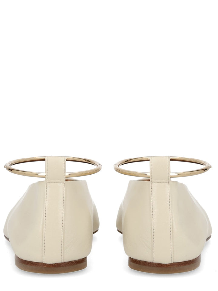 Jil Sander Flat Shoes - Beige | 146601660e5bb9026c6a3830e7af85b32e0da737