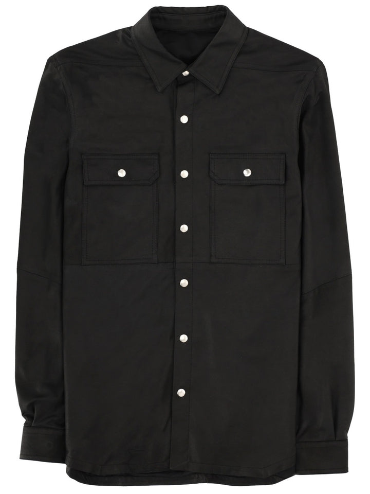 Rick Owens Leather Jackets - Black | 2473a3255ad074e5c8e17e42d03073ff219a4213