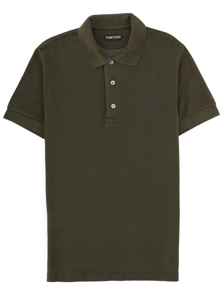 Tom Ford Polo - Military Green | 045be62c4539361bb62319b1f02cb9db6f774b0f