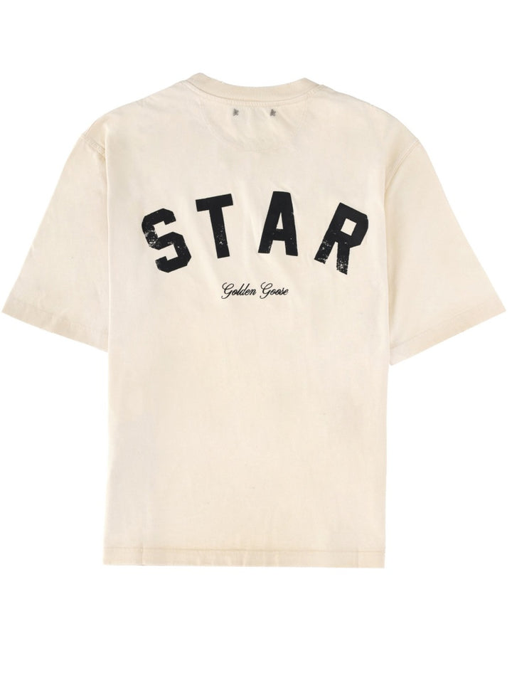 Golden Goose T shirts - Ivory | 3f01080a7c1270791a6c0df1d731a7ec8b2b7326