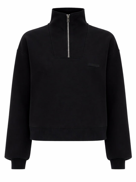 Grosgrain Sweatshirt With Turtleneck