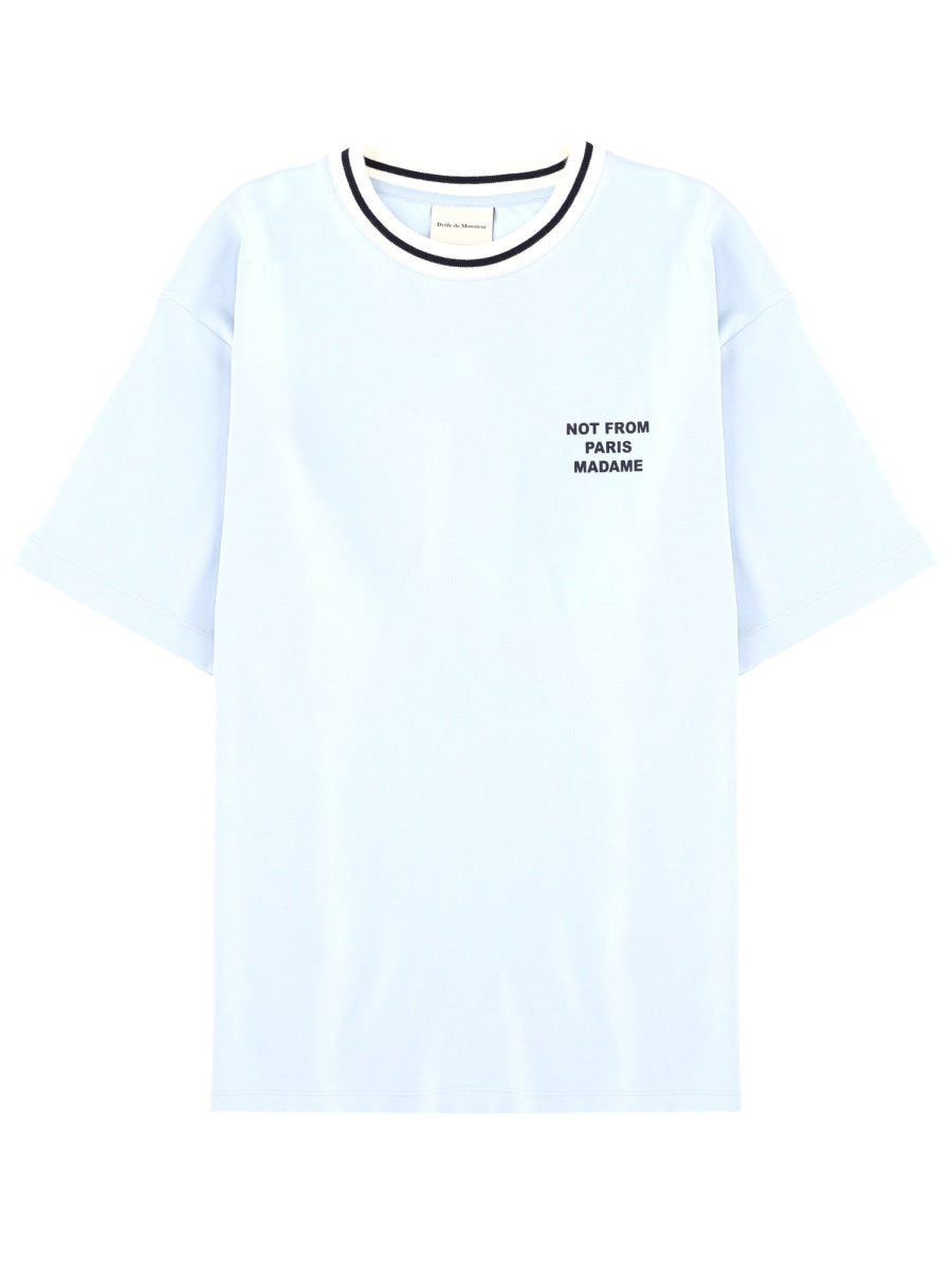DrÔLe De Monsieur T shirts - Azure | 88750c35676f2d2f8cb3f7a6f10ac91a99fc1924