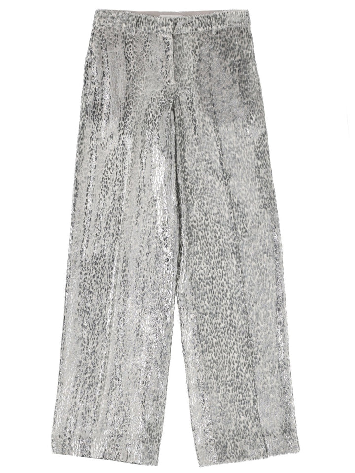 Stella Mccartney Pants - Silver | 44a830fd6a2dce8e197aed007d4f0ef817bdb42b