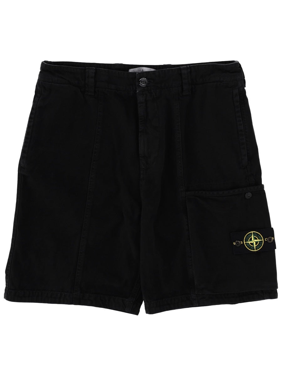 Stone Island Shorts - Black | b18dd60862d19025fdbf779a85c8ea513d59b949