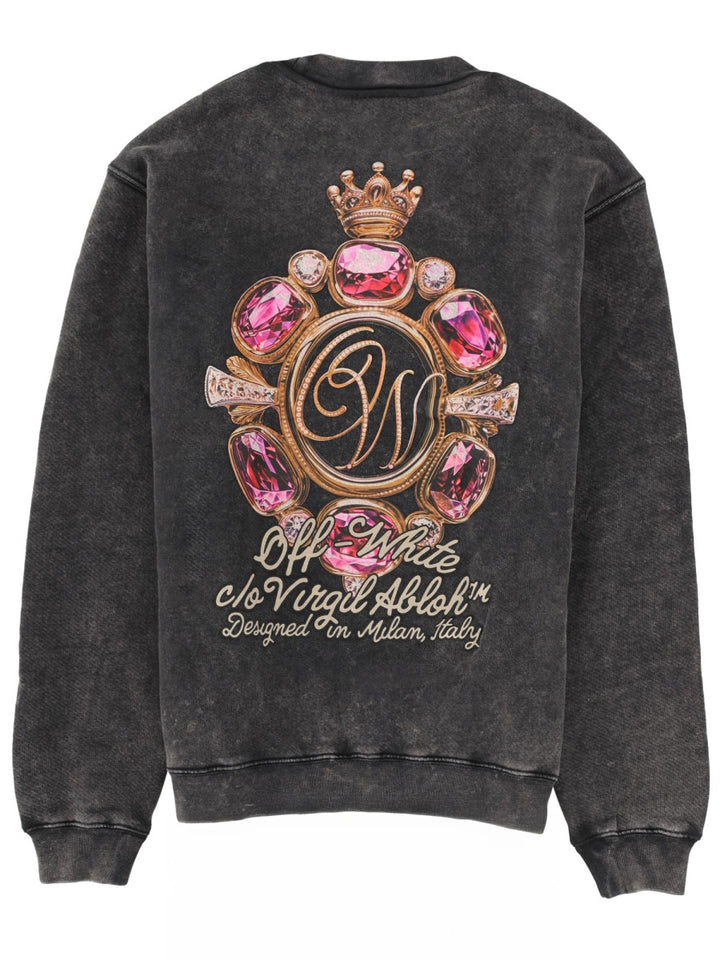 Off-White Sweatshirts - Charcoal | 87049c8ce19cef8d044e0020b4445488d6d00262