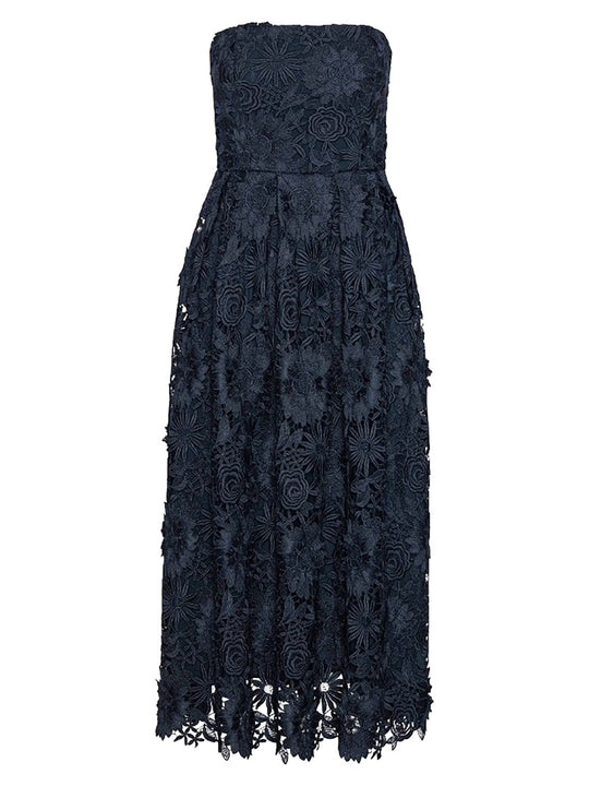 3 D Lace Midi Dress