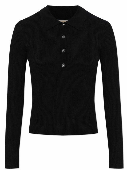 Long-Sleeved Polo Shirt