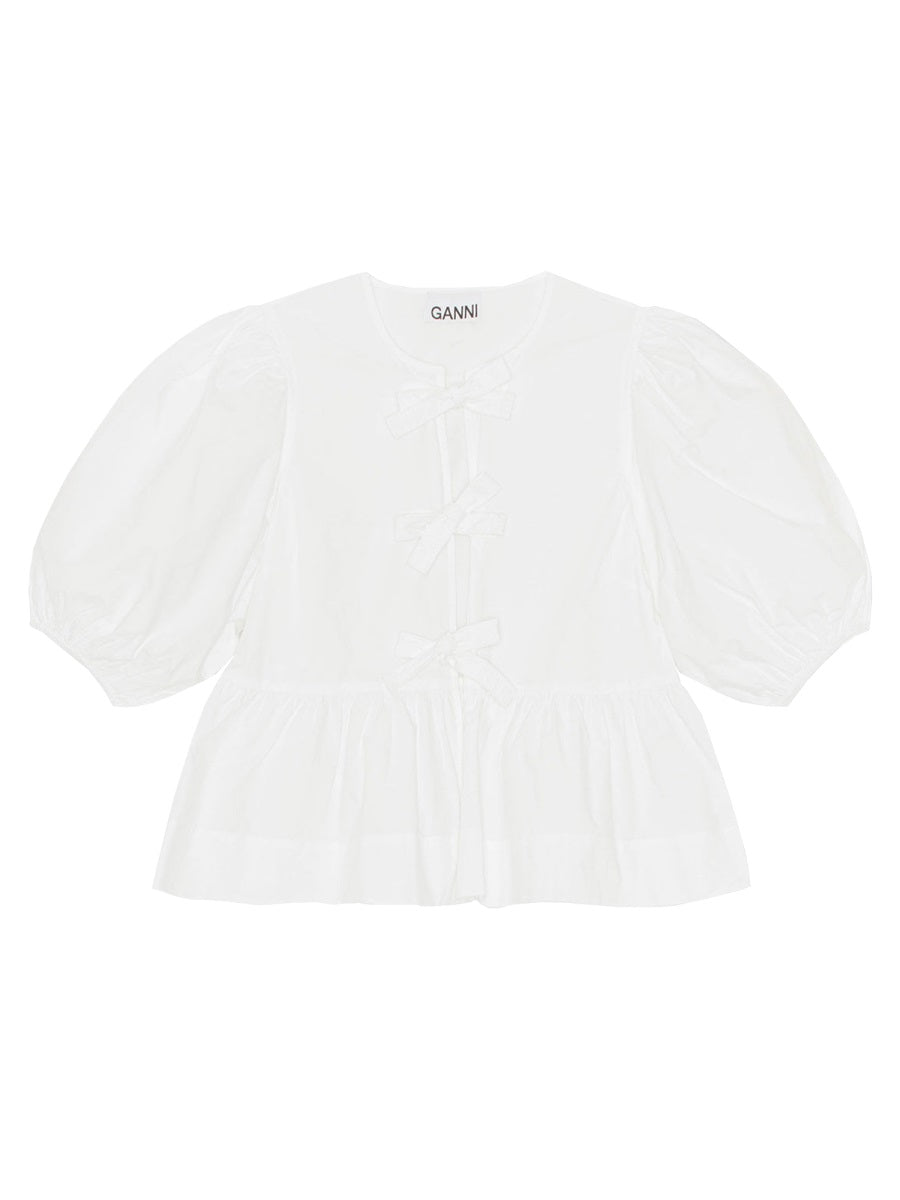 Ganni Tops - White | 3cd6caa4e22fb4ea787b30b9ef28de05567c49a4