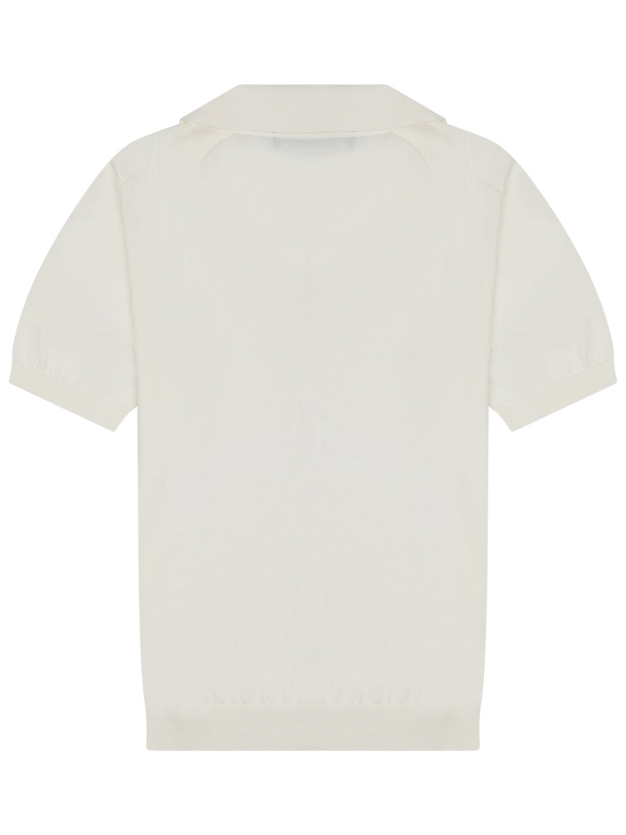 Drumohr Polo - White | 215585ad0803b2d38dd9e49b9a2b6c12744e9e59