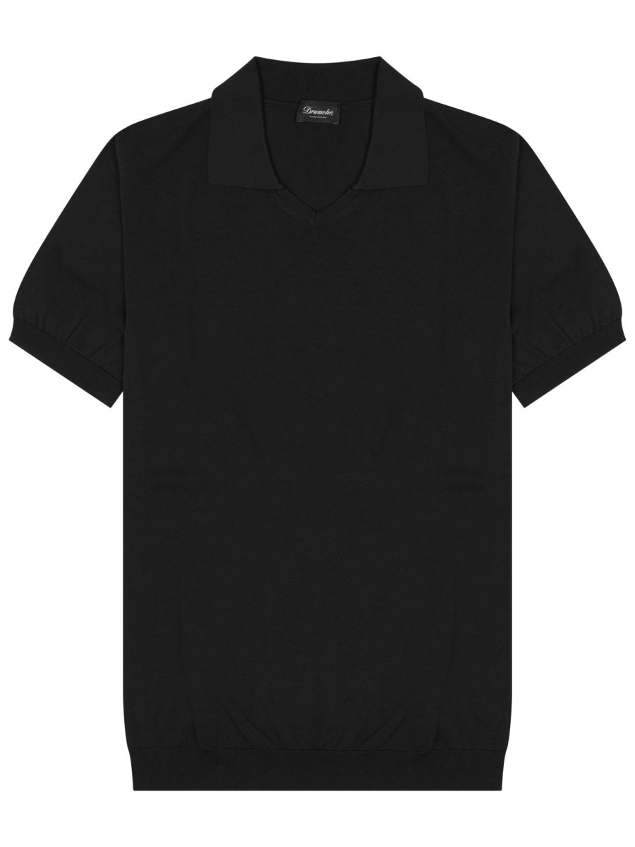 Drumohr Polo - Black | 22e33d4acf91a66e01feb9247681e2f3063ccc12