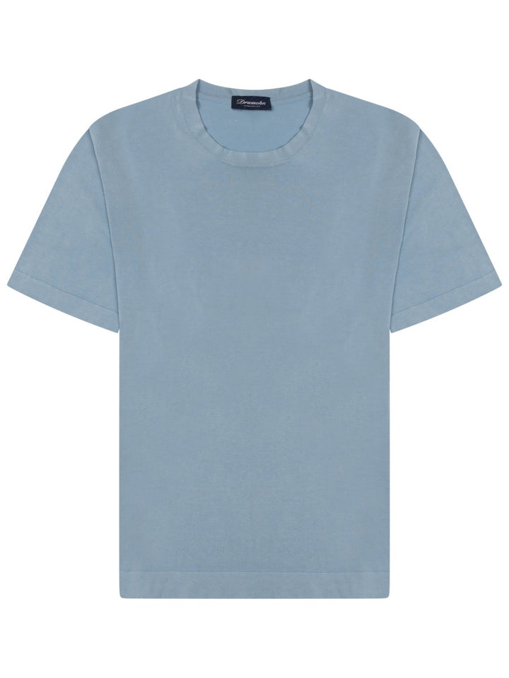 Drumohr T shirts - Azure | 03b694bed6d5a1101d3185262de47a4f137f9752