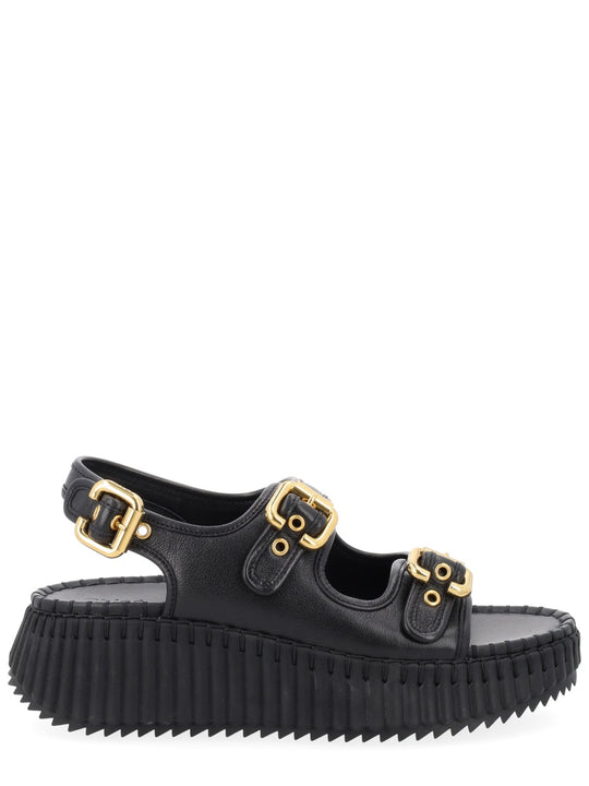 Sandal "Nama" With Wedge