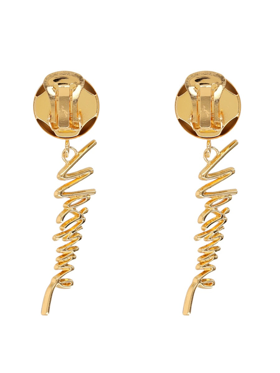 Moschino Earrings - Gold | 122f51ea98289044501222b327712529bd175066