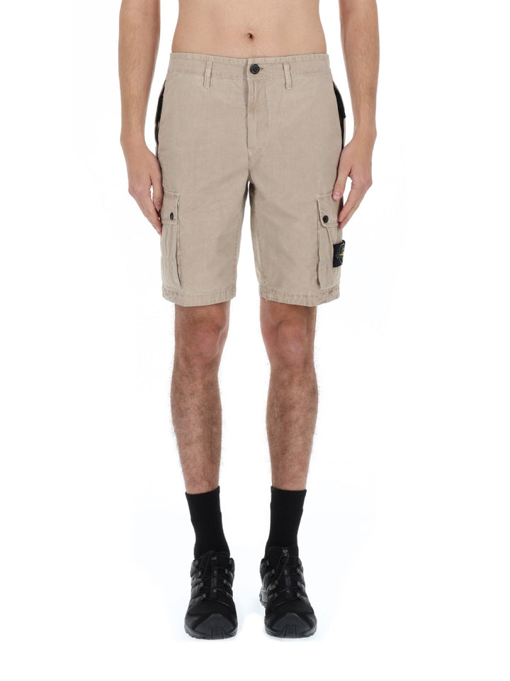 Stone Island Shorts - Beige | f5a4d2ee1a50d6655e59fafa359477d8d113e8f8