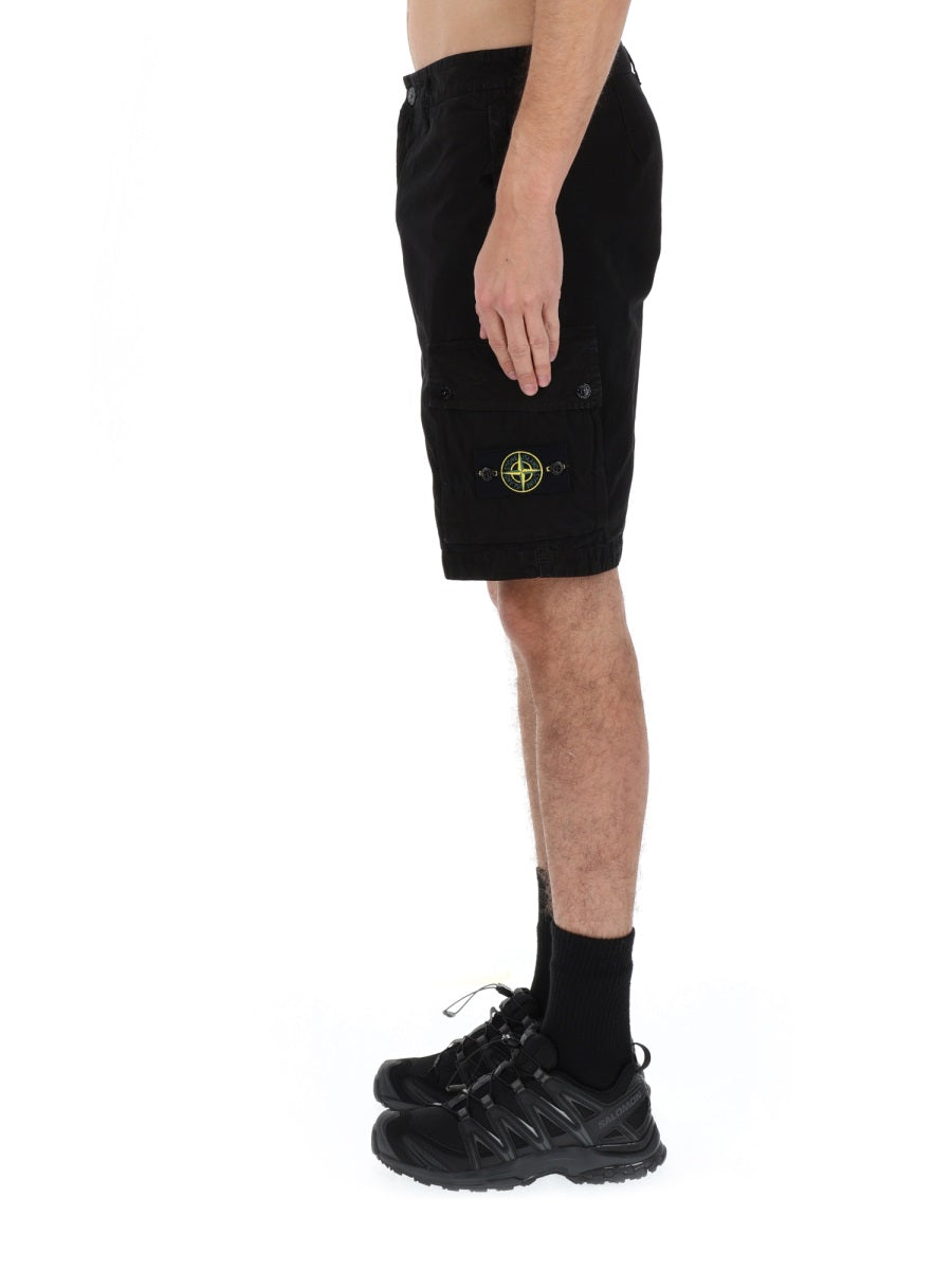 Stone Island Shorts - Black | 688222481e12602095cbf5ebce3ff60b008a22bb