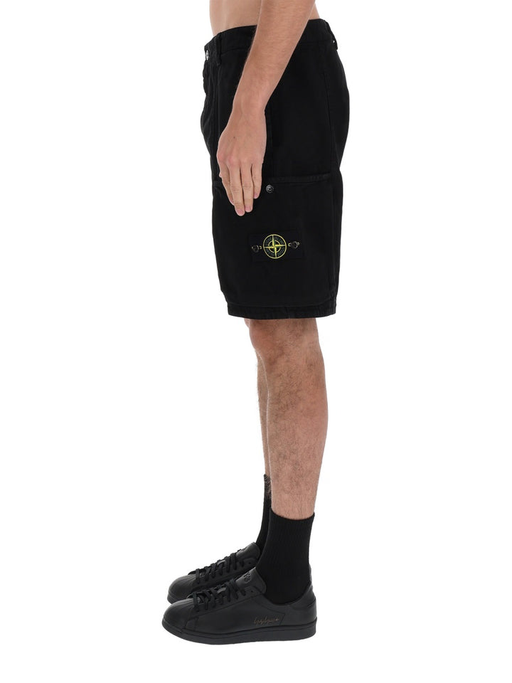 Stone Island Shorts - Black | 3936f4a491ec7eceae7090cd75acfb7b970d7f4a