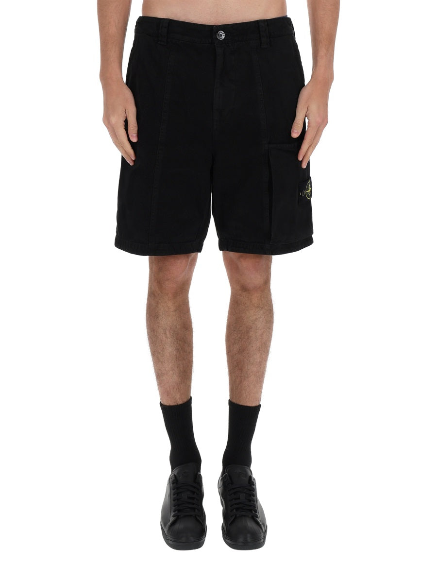 Stone Island Shorts - Black | f3e3c3100ada19f5a1ccd3df7e788d88d45c68b9