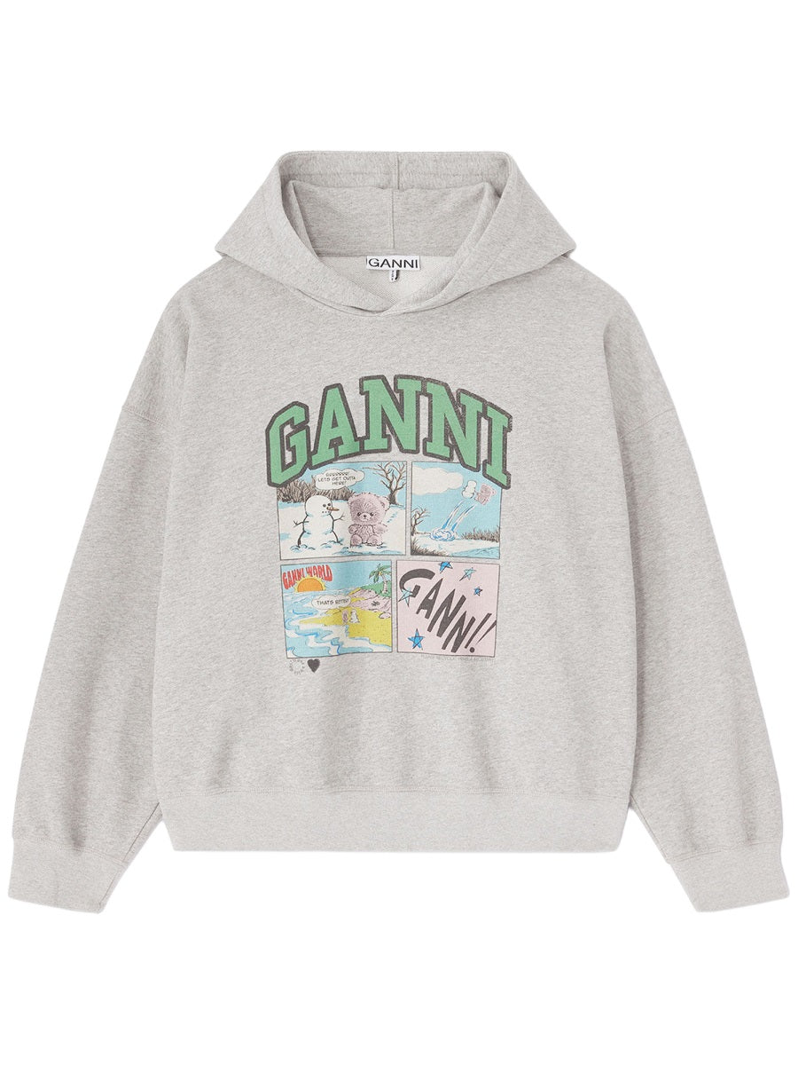 Ganni Sweatshirts - Grey | 7a377b55183abcb5ea3d27b1167df8aa2fcc34e6