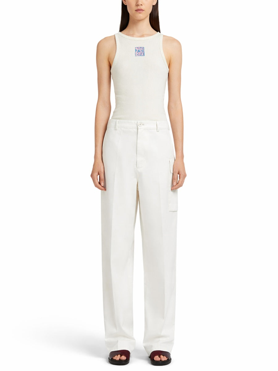 Marni Pants - White | e8f32d422e3719abbe9ea588cb3ba4930d9b7ba5