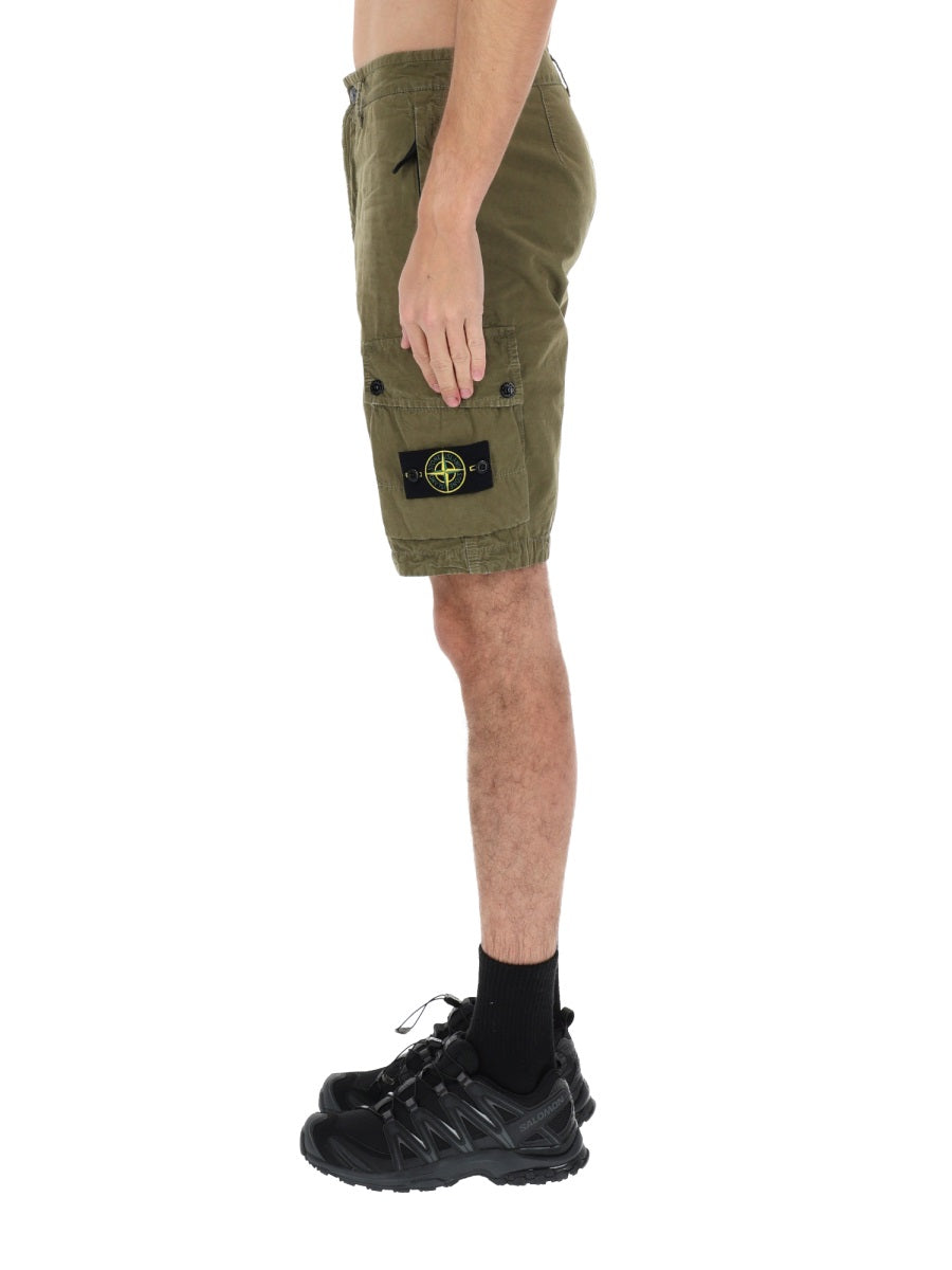 Stone Island Shorts - Military Green | b619ed178da896c6b41717fd945127a99490923c