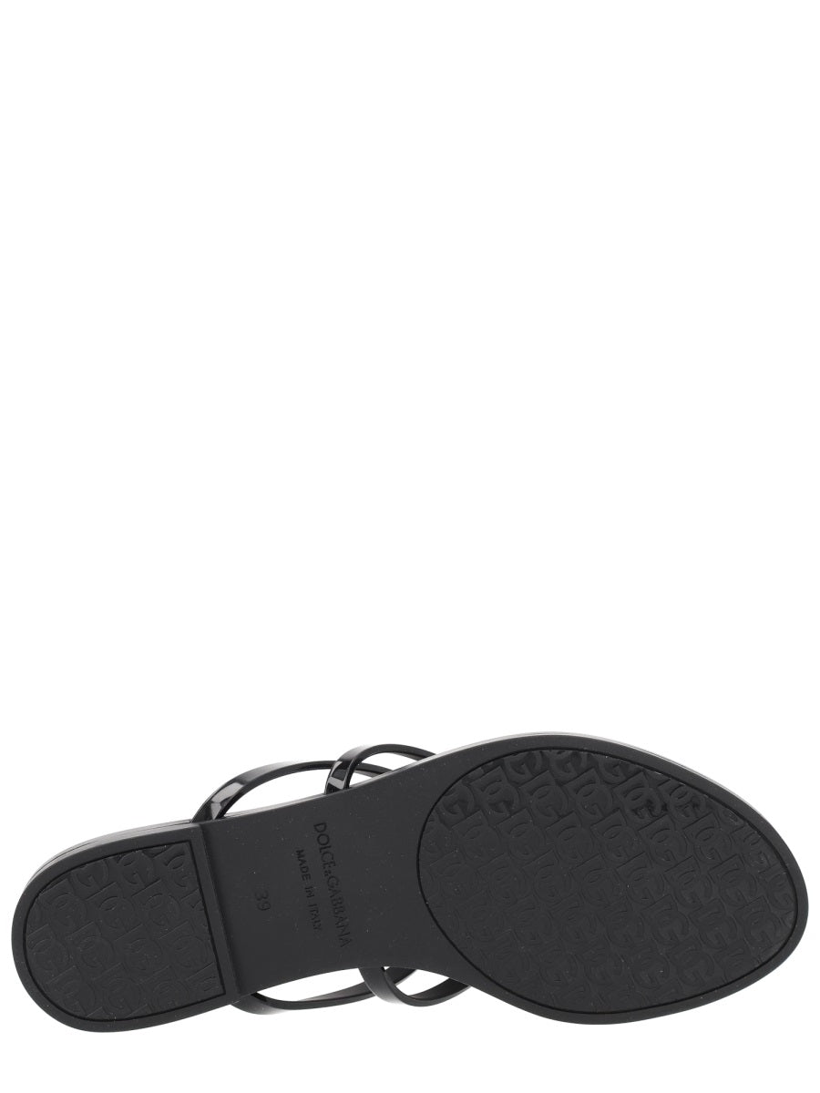 Dolce & Gabbana Sandals - Black | 50aae91acd02f4f63e986136d76697ef0a8d0a55