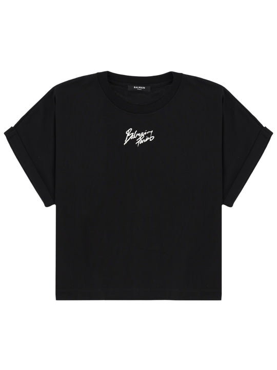 Cropped T-Shirt With Logo