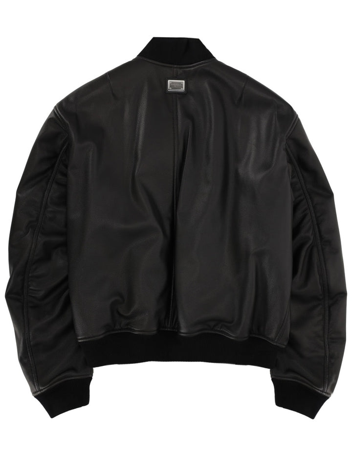 Dolce & Gabbana Leather Jackets - Black | 8db788a9dd332543394b16a1bc6db3b71a8e36a5