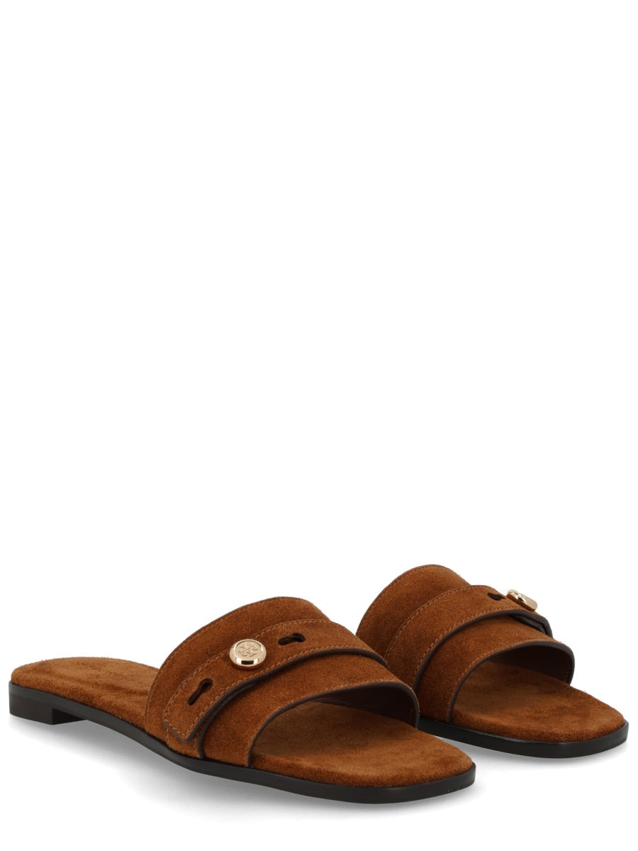 Tory Burch Sandals - Brown | 164f378835e80f33f91f69b4d7c5088e4495df90