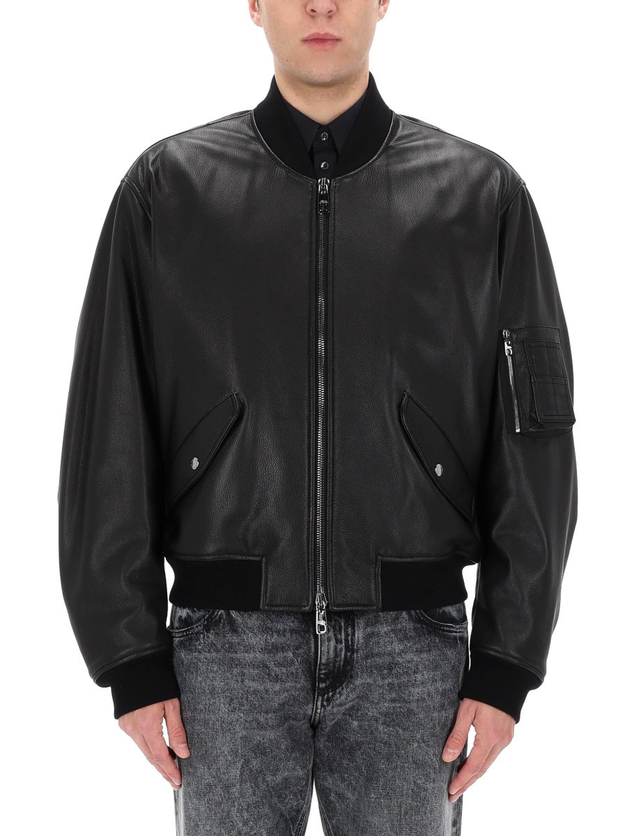 Dolce & Gabbana Leather Jackets - Black | 5296380f00ea59311be113a63edc9cd5f24c753d