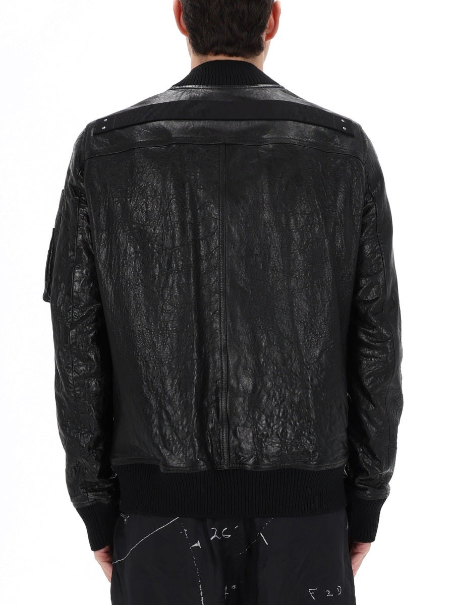 Rick Owens Leather Jackets - Black | a6344d9da72bbbbf26425f3c192d5bace50d27cf