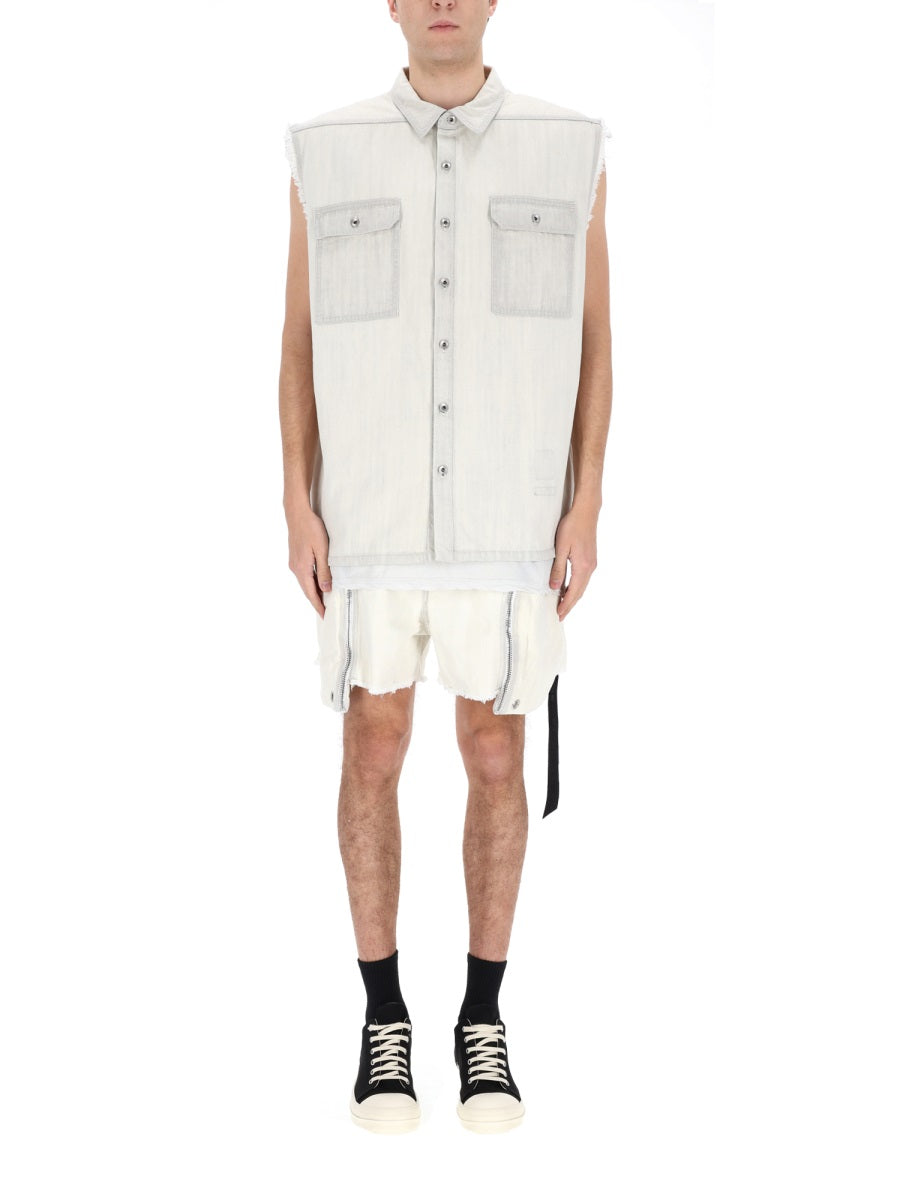 Rick Owens X Drkshdw Gilet - White | 0669301f67080f42566d641675adbf5330fce0a6