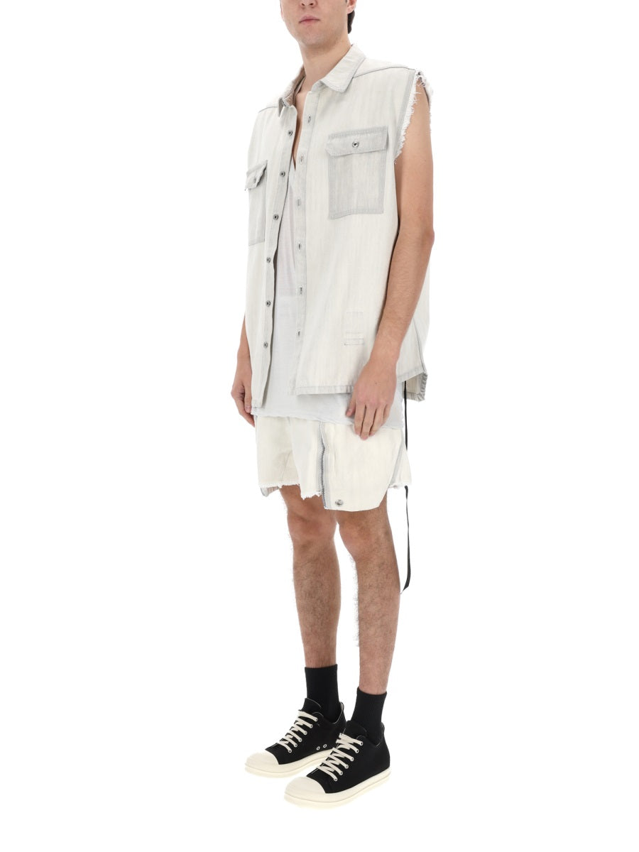 Rick Owens X Drkshdw Gilet - White | 91c02f362414a0f4037c146a24ffbdf79632ee28